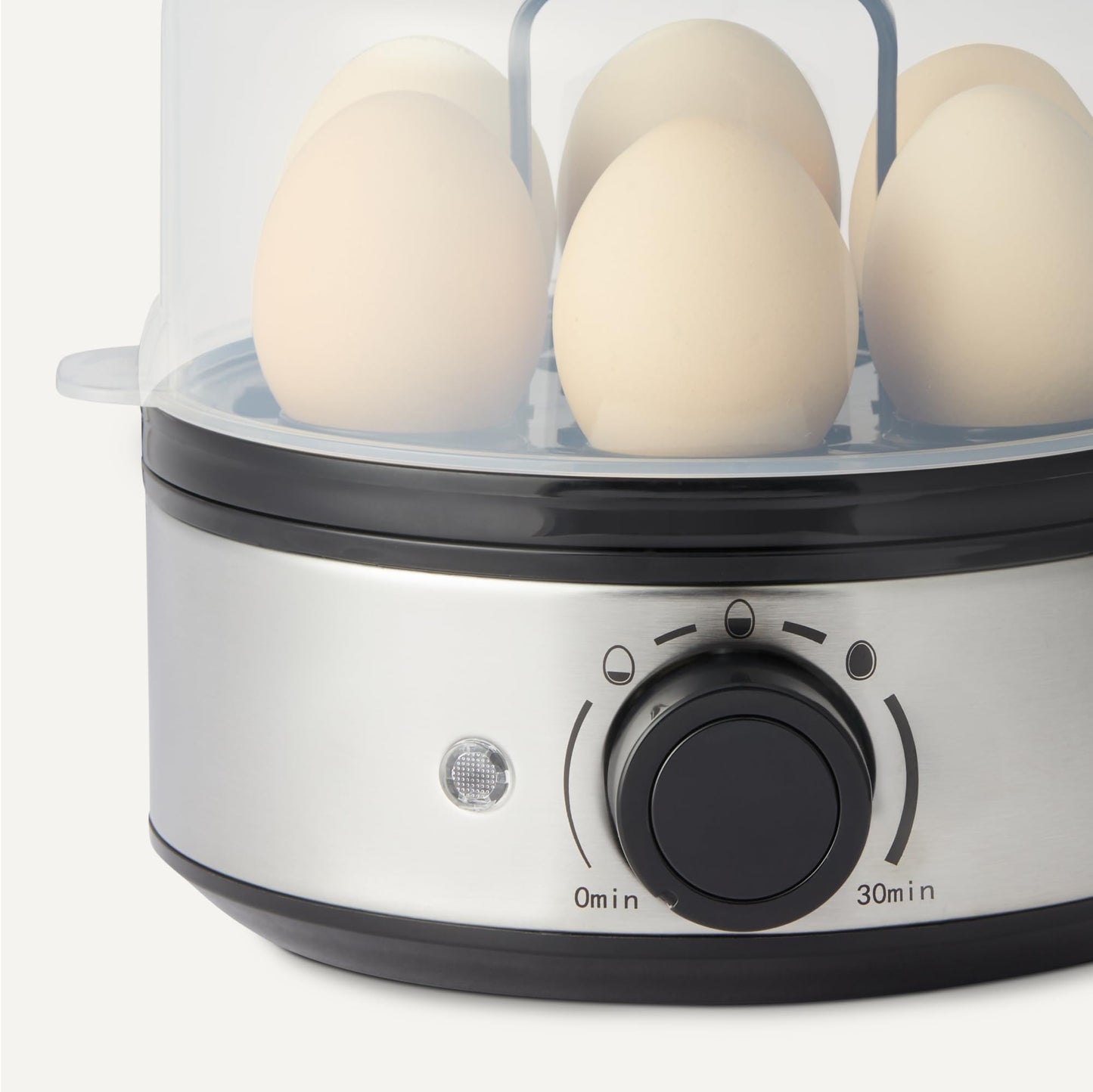 Amazon Basics Hervidor eléctrico y escalfador de huevos, capacidad para 7 huevos, sin BPA, negro